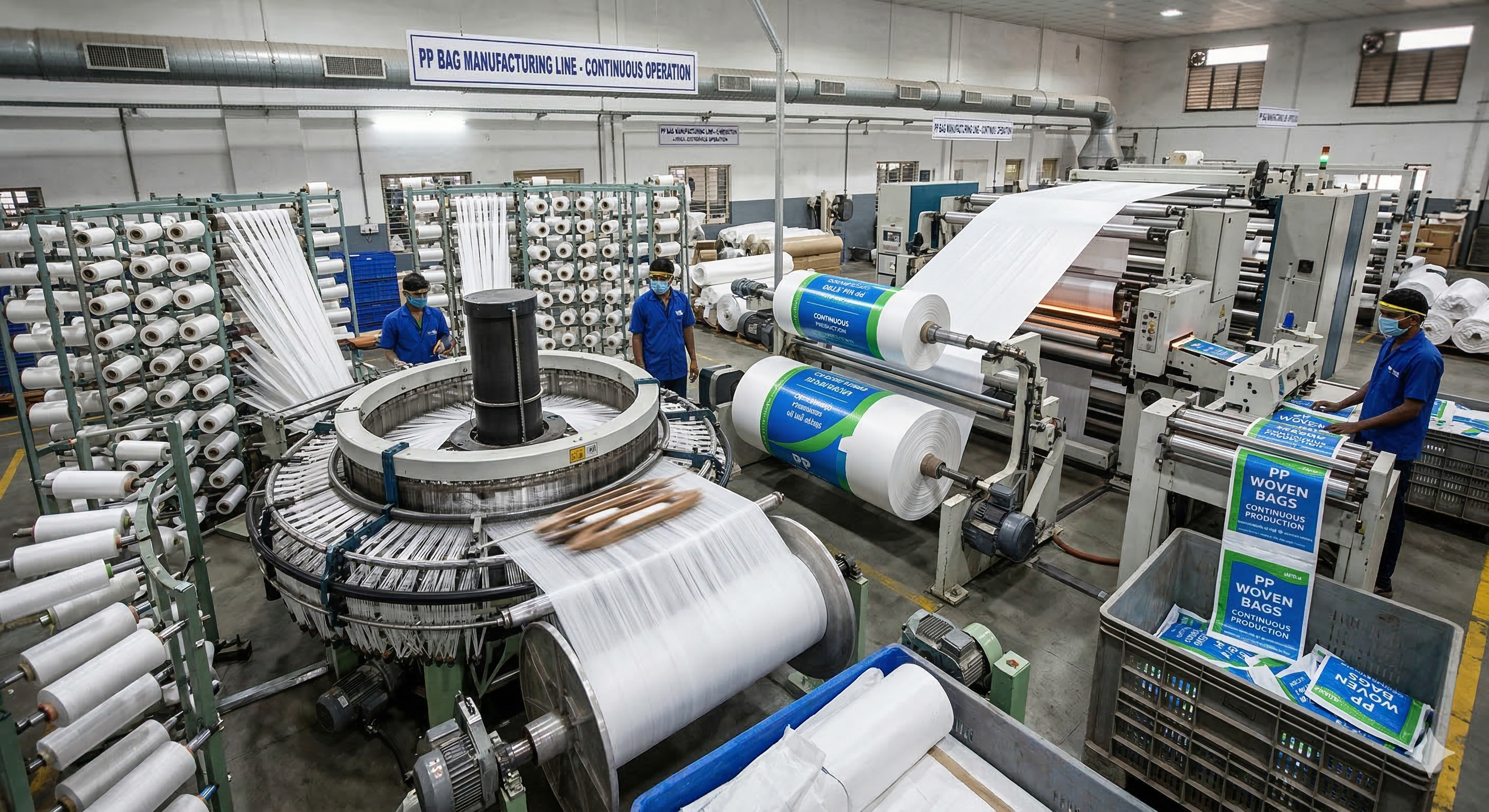 PP Woven Bags Manufacturing Factory