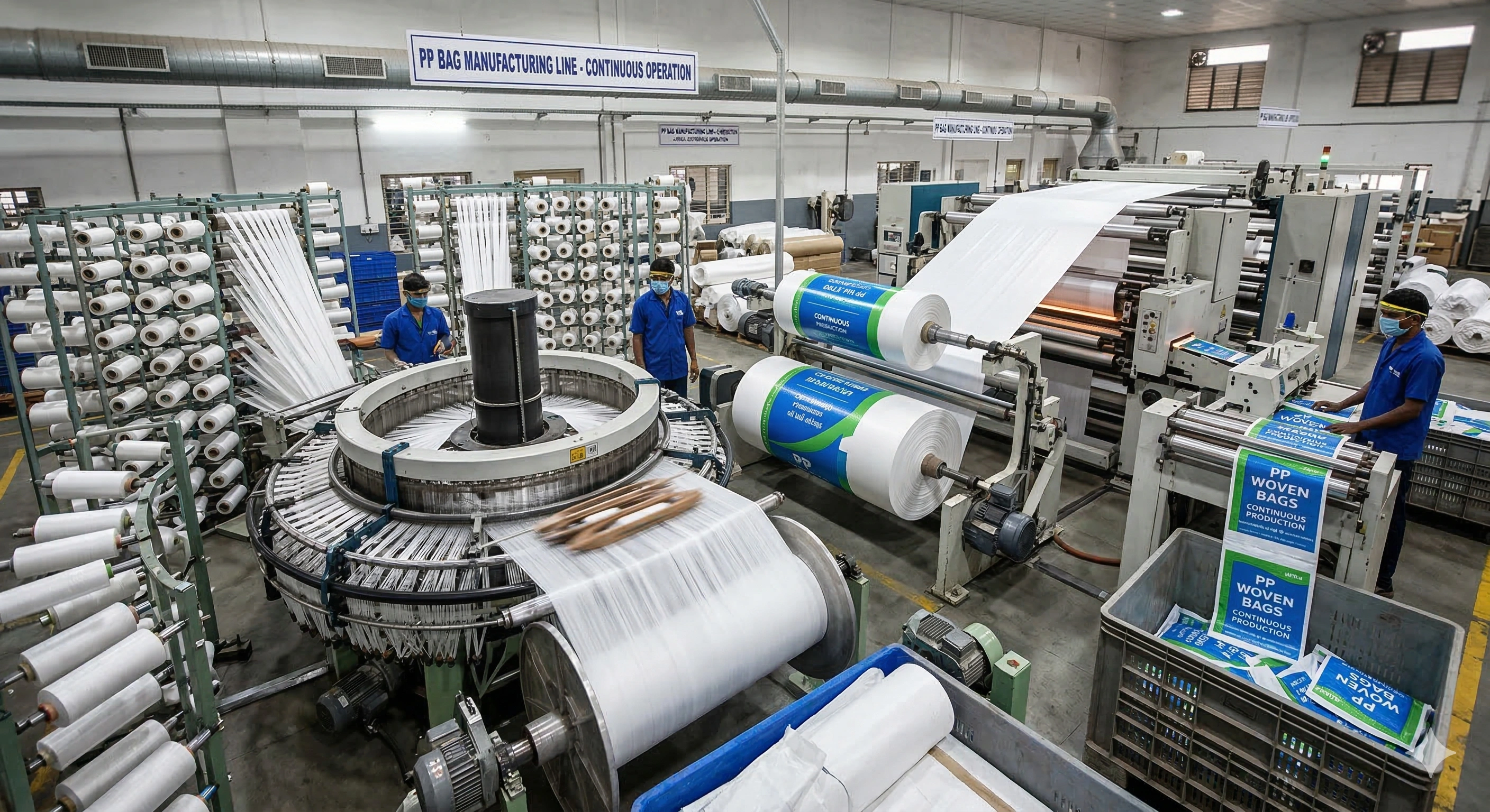 PP Woven Bags Manufacturing Factory