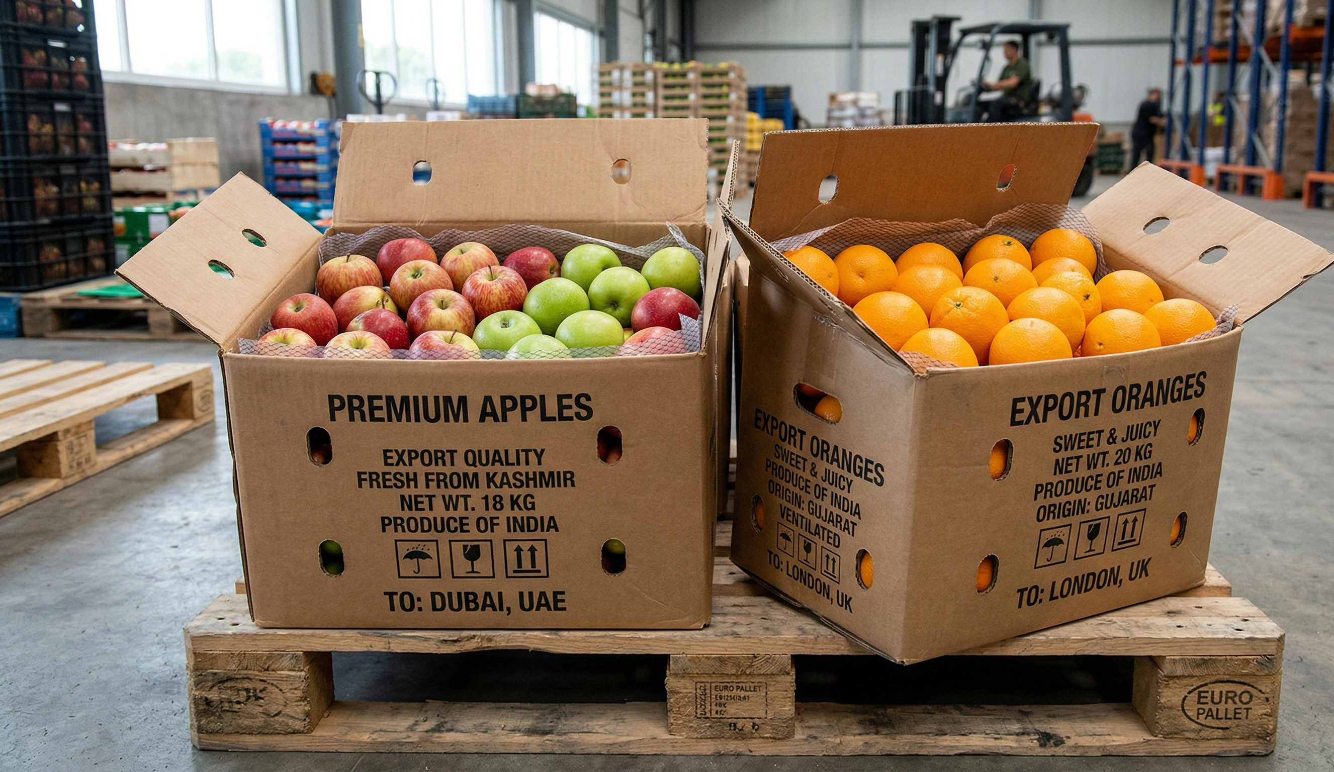 Fruit boxes manufacturer in India for custom branding and export packaging